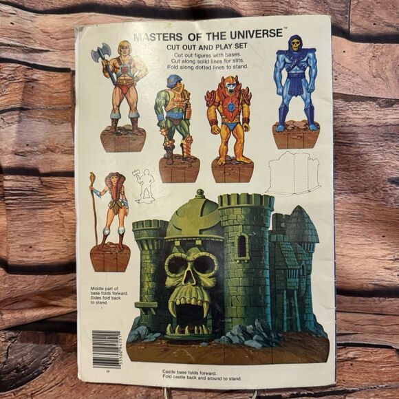 Vintage 1983 Masters of the Universe He-Man Sticker Fun Book Golden MOTU Used - Picture 2 of 10